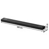 Czarny soundbar z widocznym logo "SONY" po jednej stronie. Na powierzchni znajdują się również małe, okrągłe przyciski.