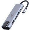 Hub GEMBIRD A-CM-COMBO5-04 USB Typu C, Pasywny