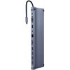 Hub GEMBIRD A-CM-COMBO11-01 USB Typu C, Pasywny