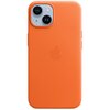 Etui APPLE Leather Case MagSafe do iPhone 14 Pomarańczowy