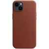 Etui APPLE Leather Case MagSafe do iPhone 14 Plus Umbra Seria telefonu iPhone