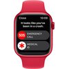 APPLE Watch 8 GPS + Cellular 41mm koperta z aluminium (czerwony) + pasek sportowy (czerwony) Kompatybilna platforma iOS
