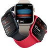 APPLE Watch 8 GPS + Cellular 41mm koperta ze stali nierdzewnej (srebrny) + pasek sportowy (biały) Komunikacja WiFi