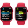 APPLE Watch 8 GPS 45mm koperta z aluminium (czerwony) + pasek sportowy (czerwony) Wykonanie paska Fluoroelastomer