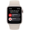 APPLE Watch SE 2gen GPS 40mm koperta z aluminium (księżycowa poświata) + pasek sportowy (księżycowa poświata) Wykonanie paska Fluoroelastomer