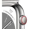 Apple Watch 8 GPS + Cellular 45mm koperta ze stali nierdzewnej (srebrny) + bransoleta mediolańska (srebrny) Komunikacja Bluetooth