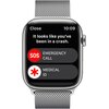 Apple Watch 8 GPS + Cellular 45mm koperta ze stali nierdzewnej (srebrny) + bransoleta mediolańska (srebrny) Kompatybilna platforma iOS