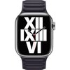 Pasek do Apple Watch (38/40/41mm) M/L Atramentowy Materiał Skóra