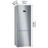 Lodówka BOSCH KGN49AIBT No frost 203cm Srebrna Funkcje dodatkowe FlexiShelf
