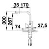 Bateria BLANCO Fontas II 526692 Złoty Typ Stojąca