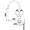 Bateria BLANCO Mida-S 526653 Czarny mat Wykonanie korpusu Silgranit