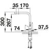 Bateria BLANCO Fontas II 526670 Czarny mat Typ 2-otworowa