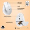 Mysz LOGITECH Lift For Mac Biały Dla graczy Nie