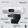 Kamera LOGITECH Brio 500 USB-C - 1080p Biały Kolor Biały
