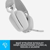 Słuchawki LOGITECH Zone Vibe 100 Bezprzewodowe, Nauszne, Dźwięk przestrzenny Biały Regulacja głośności Tak