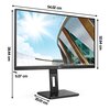 Monitor AOC 24P2QM 23.8" 1920x1080px 4 ms [GTG] Przeznaczenie Do domu i biura