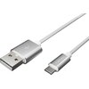 Kabel USB - USB-C NATEC Prati 1 m Srebrny Długość [m] 1