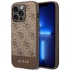 Etui GUESS 4G Stripe Collection do Apple iPhone 14 Pro Max Brązowy