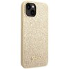 Etui GUESS Glitter Script do Apple iPhone 14 Złoty Dominujący kolor Złoty