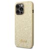 Etui GUESS Glitter Flakes Metal Logo do Apple iPhone 14 Pro Złoty Model telefonu iPhone 14 Pro