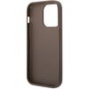 Etui GUESS Metal Gold Logo do Apple iPhone 14 Pro Brązowy Dominujący kolor Brązowy