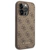 Etui GUESS Metal Gold Logo do Apple iPhone 14 Pro Brązowy Marka telefonu Apple