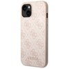 Etui GUESS Metal Gold Logo do Apple iPhone 14 Różowy Seria telefonu iPhone