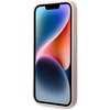 Etui GUESS Silicone Triangle do Apple iPhone 14 Pro Różowy Dominujący kolor Różowy