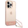 Etui GUESS Translucent Pearl Strap do Apple iPhone 14 Pro Max Różowy Model telefonu iPhone 14 Pro Max