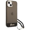 Etui GUESS Translucent Pearl Strap do Apple iPhone 14 Plus Przezroczysto-czarny Model telefonu iPhone 14 Plus