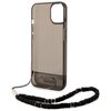 Etui GUESS Translucent Pearl Strap do Apple iPhone 14 Plus Przezroczysto-czarny Typ Etui nakładka