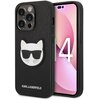 Etui KARL LAGERFELD Saffiano Choupette Head Patch do Apple iPhone 14 Pro Czarny