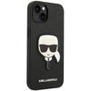 Etui KARL LAGERFELD Saffiano Karl’s Head Patch do Apple iPhone 14 Plus Czarny Dominujący kolor Czarny