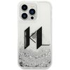 Etui KARL LAGERFELD Liquid Glitter Big KL do Apple iPhone 14 Pro Srebrny Model telefonu iPhone 14 Pro