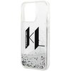 Etui KARL LAGERFELD Liquid Glitter Big KL do Apple iPhone 14 Srebrny Marka telefonu Apple