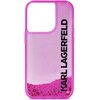 Etui KARL LAGERFELD Liquid Glitter Elong do Apple iPhone 14 Różowy Dominujący kolor Różowy