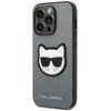 Etui KARL LAGERFELD Saffiano Choupette Head Patch do Apple iPhone 14 Pro Max Srebrny Marka telefonu Apple