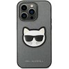 Etui KARL LAGERFELD Saffiano Choupette Head Patch do Apple iPhone 14 Pro Max Srebrny Model telefonu iPhone 14 Pro Max