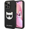 Etui KARL LAGERFELD Saffiano Choupette Head Patch do Apple iPhone 14 Pro Max Czarny