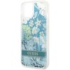 Etui GUESS Flower Liquid Glitter do Apple iPhone 14 Plus Zielony Typ Etui nakładka
