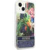 Etui GUESS Flower Liquid Glitter do Apple iPhone 14 Niebieski Kompatybilność Apple iPhone 14
