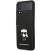 Etui KARL LAGERFELD Saffiano Ikonik Metal do Samsung Galaxy Z Flip 4 Czarny Seria telefonu Galaxy Z
