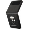 Etui KARL LAGERFELD Saffiano Ikonik Metal do Samsung Galaxy Z Flip 4 Czarny
