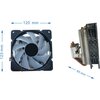 Chłodzenie CPU GEMBIRD Huracan ARGB X140 Kompatybilność z procesorami AMD FM1