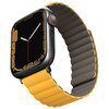 Pasek UNIQ Revix do Apple Watch 2/3/4/5/6/7/8/9/SE/SE 2/Ultra/Ultra 2 (42/44/45/49 mm) Musztardowy-khaki Materiał Silikon