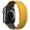 Pasek UNIQ Revix do Apple Watch 2/3/4/5/6/7/8/9/SE/SE 2/Ultra/Ultra 2 (42/44/45/49 mm) Musztardowy-khaki Kolor Musztardowy-khaki