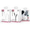 Kabel Lightning - Jack 3.5 mm XO NB-R211A 1 m Czarny Długość [m] 1