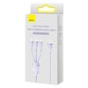 Kabel USB - Lightning/Micro USB/USB-C BASEUS Flash Series 100W 1.2 m Fioletowy Długość [m] 1.2