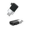 Adapter USB Typ-C - microUSB XO NB149 Czarny