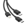 Kabel USB - Lightning/Micro USB/USB-C XO NB103 3w1 2.1A 1 m Czarny Rodzaj Kabel